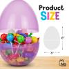 MAXYGIFT Large Plastic Easter Eggs 6  144 Pack  Empty Fillable Easter Eggs for Egg Hunt Supplies, Candy, Toys & Basket Stuffers Jumbo view 3