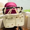 Lovely Cartoon Mom Bag Quilted Pattern Accent Travel Hand Lining for Outings and Overnight Trip Well Organized, A view 2