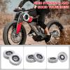 3Pcs E Bike Motor Gear, 36 Teeth E Wheel Hub Motor Planetary Gears Alloy Steel EBike Replacement Parts Motor Gear Clutch Kit with 8mm Bearing Compatible with 500W-750W Motor view 3