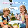 Video Walkie Talkies with Real-Time Screen & Voice Changer, Rechargeable Long Range Radios, Christmas Birthday Gifts for Kids Indoor Outdoor Camping (Pink+Pink) view 2