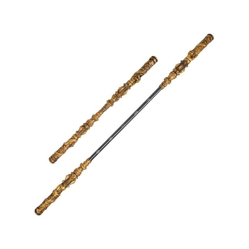 5.5FT Monkey King Staff, Black Myth Wukong Golden Hoop Stick Semi-Metal Model, Black Mythology Retractable Toy, Game Collection, Room Decoration Gift