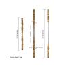 5.5FT Monkey King Staff, Black Myth Wukong Golden Hoop Stick Semi-Metal Model, Black Mythology Retractable Toy, Game Collection, Room Decoration Gift view 2