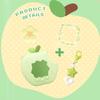 BUBBLELOGUS Apple Case for Tamagotchi Paradise, 4-iaradisen-1 Shockproof Silicone Protective Cover Kit with Faceplate, Flower Dial Cap & Charm, Kawaii Accessories for Girls & Adults (Green) view 3