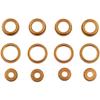 Associated 21911 Reflex 14 Classic 10mm Aluminum Shock Caps and Collars Gold view 1