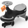Hurtle Swing Ride On Car, Wiggle Car Toy for Kids, No Pedals, Batteries or Gears, Safe Toddler Ride On Toy with Twist & Go Motion, for Indoor & Outdoor Use, Suitable for Kids Above 2 Years, Black view 1