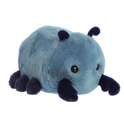 Aurora Adorable Spudsters Beck Beetle Stuffed Animal - Round Shape Makes for Comforting Cuddles - Perfect for Kids All Ages and Animal Loving Adults - Blue 11 Inches