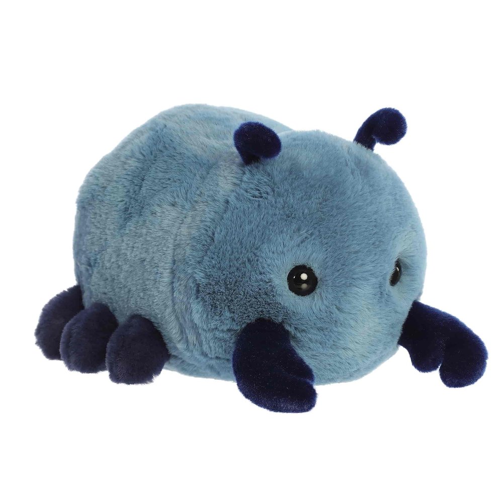 Aurora Adorable Spudsters Beck Beetle Stuffed Animal - Round Shape Makes for Comforting Cuddles - Perfect for Kids All Ages and Animal Loving Adults - Blue 11 Inches