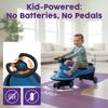 Hurtle Swing Ride On Car, Wiggle Car Toy for Kids, No Pedals, Batteries or Gears, Safe Toddler Ride On Toy with Twist & Go Motion, for Indoor & Outdoor Use, Suitable for Kids Above 2 Years, Blue view 2