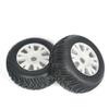 1/8 Scale RC Car Tires and Wheels with 17mm Adapter Compatible With Short-Course Trucks and Off-Road Remote Control Vehicles (4pcs) view 2