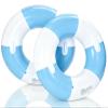 2PCS Inflatable Pool Floats for Adult-32.5 inch Large Pool Tubes with Handles Swim Ring Pool Floaties Inflatable Swimming Pool Raft Party Water Summer Beach Float Supplies (Blue) view 1