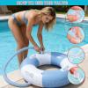 2PCS Inflatable Pool Floats for Adult-32.5 inch Large Pool Tubes with Handles Swim Ring Pool Floaties Inflatable Swimming Pool Raft Party Water Summer Beach Float Supplies (Blue) view 3