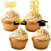 2026 Graduation Cupcake Toppers 36 Pack Graduation Glitter Class of 2026 Graduation Cap Diploma Cupcake Graduation Party Decorations Supplies (Gold) view 4