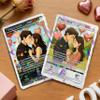 Custom Poke Card Animated Style Photo Portrait, Personalized Trading Card with Picture Text & Name Trainer or Character Card Gifts for Valentines Birthday Husband Wife, Girlfriend Boyfriend, Him Her view 3