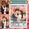 Custom Poke Card Animated Style Photo Portrait, Personalized Trading Card with Picture Text & Name Trainer or Character Card Gifts for Valentines Birthday Husband Wife, Girlfriend Boyfriend, Him Her view 4