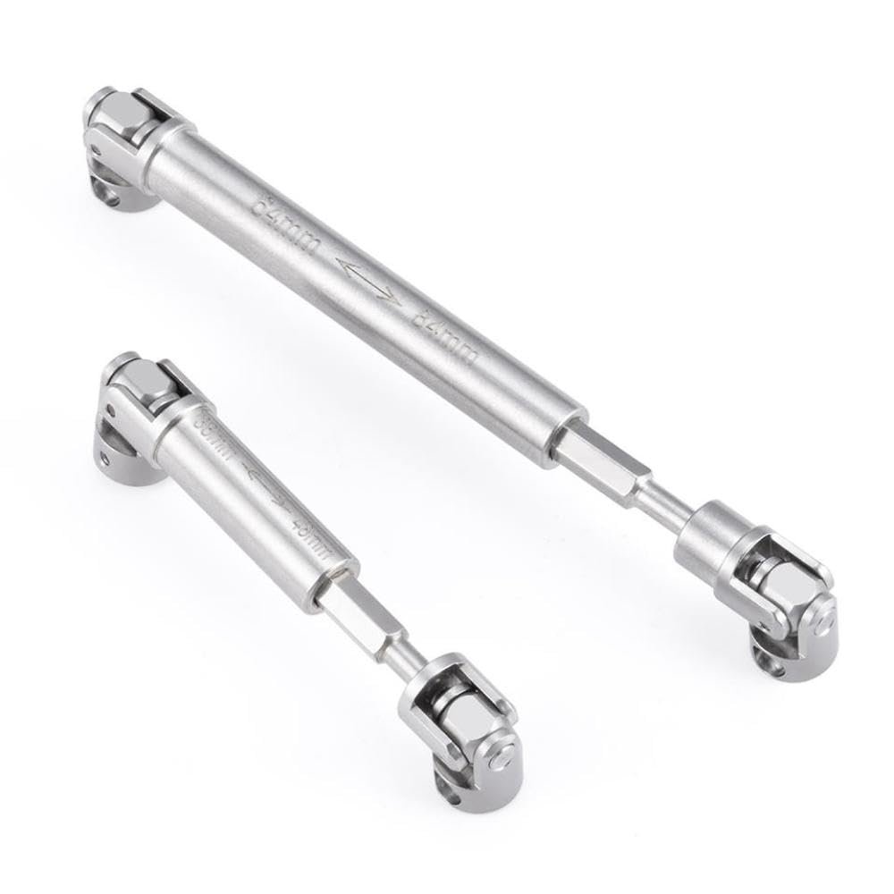 MIGHTY SCAPERS Stainless Steel Center Drive Shaft Compatible with SCX24 AXI00005 1/24 RC Crawler Car Upgrade Parts