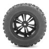 4PCS 129x66mm RC Car Wheels Tires with 12mm Adapter Compatible With 1/10 Scale Trucks and Similar Model Vehicles view 2