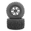 4PCS 129x66mm RC Car Wheels Tires with 12mm Adapter Compatible With 1/10 Scale Trucks and Similar Model Vehicles view 3