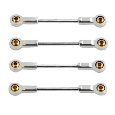 4pcs Metal Suspension Link Rods Compatible with Kyosho Z 4x4 1/18 1/24 RC Crawler Cars and Similar Models