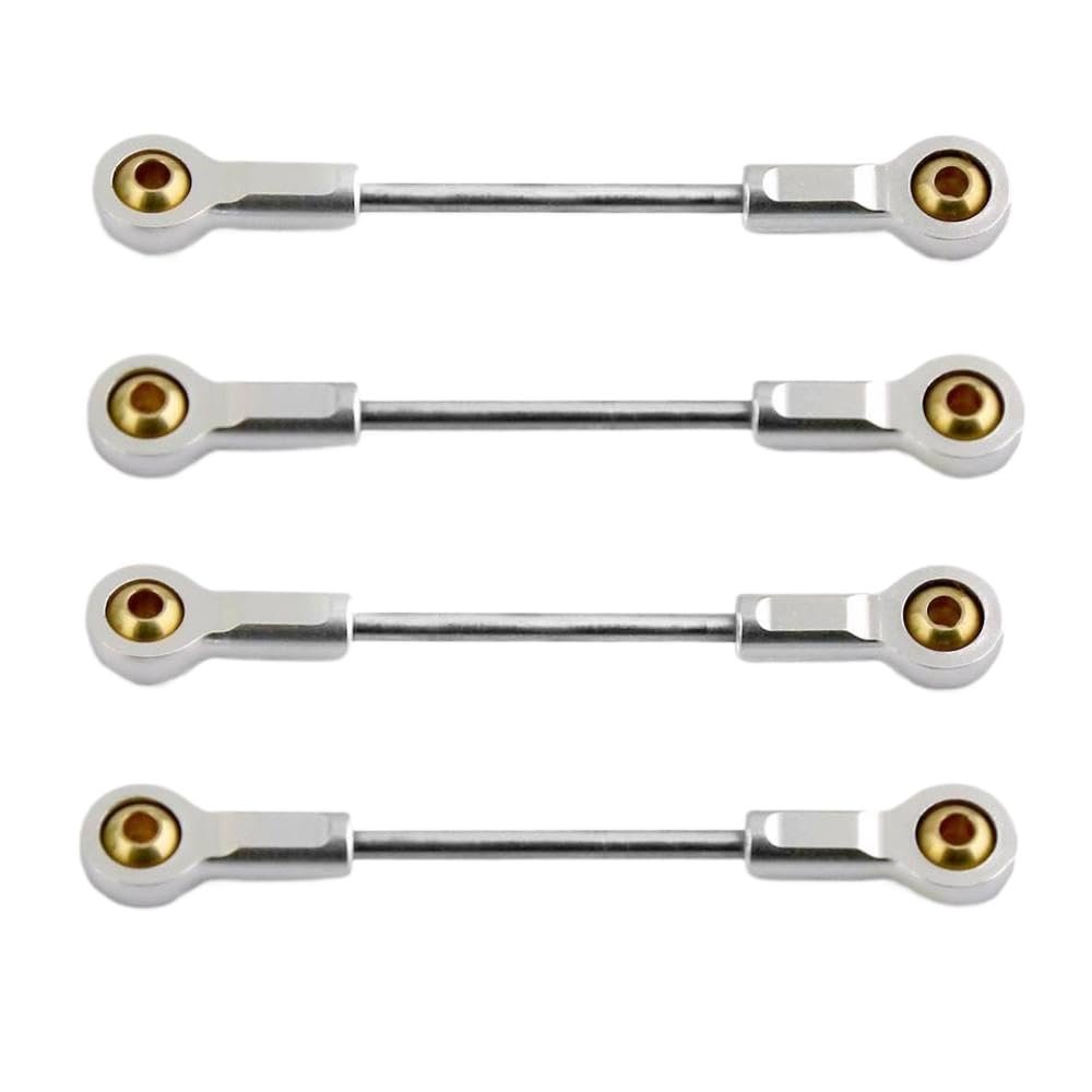 4pcs Metal Suspension Link Rods Compatible with Kyosho Z 4x4 1/18 1/24 RC Crawler Cars and Similar Models