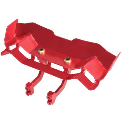 Rc Repairs Spare For Mjx 14209 14210 1/14 Aluminum Alloy Tail Wing Car Spoilers 1412A 14210 RC Car Metal Upgraded Parts Accessories(Red)