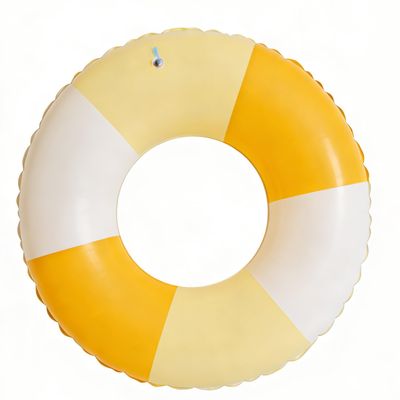 2PCS Inflatable Pool Floats for Adult-32.5 inch Large Pool Tubes with Handles Swim Ring Pool Floaties Inflatable Swimming Pool Raft Party Water Summer Beach Float Supplies (Gradient Yellow)
