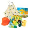 Kids Gardening Set, 11PCS Toddler Gardening Set Including Shovel, Rake, Watering Pot, Gloves, Apron, Hat, Flowerpot  Tote Bag, Kids Tools for Boys Girls view 3
