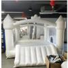 FBSPORT White Inflatable Bounce House with Slide, Bouncer Castle with Ball Pit Pool for Backyard view 1