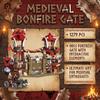 Miabrixbrix Medieval Bonfire Gate Castle Building Sets for Adults, Orc Fortress Watchtower & Catapult Architecture Modular, Knights Viking Village Home Decor 1279 PCS view 2