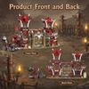 Miabrixbrix Medieval Bonfire Gate Castle Building Sets for Adults, Orc Fortress Watchtower & Catapult Architecture Modular, Knights Viking Village Home Decor 1279 PCS view 4