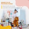 Educational Rocking Horse Improving Balance and Muscular Development, Age 5-12 Years, 132lb Load Capacity with Engaging Movement view 4