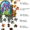 500 Piece Puzzle for Adults, Stained Glass Windows Jigsaw Puzzles, Tree of Life Jigsaw Puzzles 500 Pieces, Birthday Party for Family Adults Funny Puzzle, 20.515 in view 3
