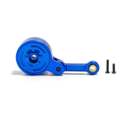 RC Models Spare Parts For Arrma 3S 4S BIG For Rock For Granite For Kraton For Outcast For Senton 1/10 Metal 23T 25T Servo Saver With Fixed Link RC Car Parts(Blue,25T)