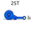 RC Models Spare Parts For Arrma 3S 4S BIG For Rock For Granite For Kraton For Outcast For Senton 1/10 Metal 23T 25T Servo Saver With Fixed Link RC Car Parts(Blue,25T) view 2