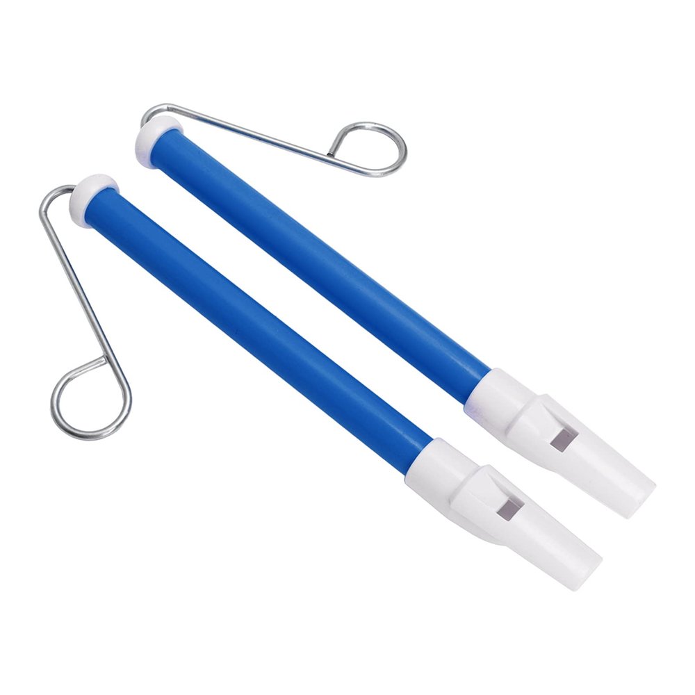 2Pcs Slide Whistle ABS Metal Safe and Simple to Play Lovely Color Children Musical Instrument for Early Enlightment and Fun Gifts Kids Family Friends (Blue)