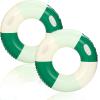 2PCS Inflatable Pool Floats for Adult-32.5 inch Large Pool Tubes with Handles Swim Ring Pool Floaties Inflatable Swimming Pool Raft Party Water Summer Beach Float Supplies (Gradient Green) view 1