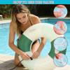 2PCS Inflatable Pool Floats for Adult-32.5 inch Large Pool Tubes with Handles Swim Ring Pool Floaties Inflatable Swimming Pool Raft Party Water Summer Beach Float Supplies (Gradient Green) view 3
