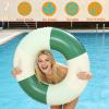 2PCS Inflatable Pool Floats for Adult-32.5 inch Large Pool Tubes with Handles Swim Ring Pool Floaties Inflatable Swimming Pool Raft Party Water Summer Beach Float Supplies (Gradient Green) view 4