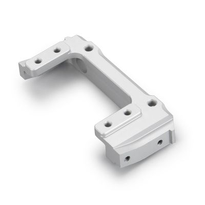 RC Crawlers Components For Axial For SCX10 II 90046 90047 For SCX10 For Wrangler 1/10 RC Crawler Car Parts Front Bumper Mount Servo Stand Decoration Accessories(Silver)