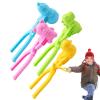 Snowball Maker Tool, 4 Color Funny Snow Ball Maker Mold Toy for Kids Adults, Reusable Snow Ball Making Tool with Anti Slip Handle, Ergonomic Snowball Making Clip Toy, for Boys & Girls view 3