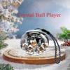 Upgraded Christmas Crystal Ball Video Player Memory Orb Lamp, 3D Personalized Uploadable Videos & Photos Gift for Christmas Couples Friends Anniversary Birthday (WhiteBlack) (White) view 3