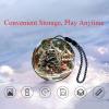 Upgraded Christmas Crystal Ball Video Player Memory Orb Lamp, 3D Personalized Uploadable Videos & Photos Gift for Christmas Couples Friends Anniversary Birthday (WhiteBlack) (White) view 4