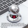 Decision Maker Ball Fortune Telling Toy Rotating Metal Stress Relief Decompression Ball for Office Home Decor Zinc Alloy Novelty Gift view 4