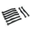 RC Car Models Parts For WPL C64 C64-1 1/16 Metal For Chassis Link Rod Pull Rod Set RC Car Upgrade Parts Modified Accessories Replacement DIY Parts(Black) view 1