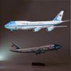 1:150 Scale 747 Model Airplane Air Force One Aircraft Resin Plane Diecast Airplanes for Collectible Gift with LED Light view 1