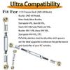 Adjustable 74-112mm Stainless Steel Camber Links/Turnbuckles with Spacers & Wrenchs for 1/10 Traxxas Rustler 4X4 2WD/ Slash 2WD 4X4/ Hoss 4X4/ Stampede 2WD 4X4/Bandit 2WD Upgrades Parts(Silver) view 2
