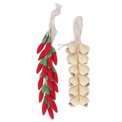 1:12 Scale Dollhouse Mini Garlic String Resin Simulation Home Decoration Dollhouse Garlic Vetageable String Perfect for Dollhouse Decorations and Miniature Displays
