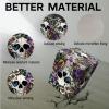 DISUOFEART for MTG Deck Box, Trading Card Storage Case Holds 100+ Sleeved Cards, Skull Surrounded by Flowers Magnetic Closure Durable Deck Holder for Magic The Gathering, TCG & Commander view 4