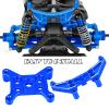RCMYou RC Alloy Upgrades Part for 1/14 14304 14303 14302 14301,RC Shocks/Shock Mounts/Suspension Arms/CVD Drive Shaft/Steering Blocks/Rear Stub Axle Carriers,Navy Blue view 3