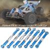 7pcs RC Car Metal Servo Pull Rod Set with Screwdriver, RC Pull Rod Accessories, Durable Aluminum Alloy Steering Linkage for 144001 1/14 Scale Remote Control Car, Red and Blu (Blue) view 2