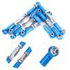 7pcs RC Car Metal Servo Pull Rod Set with Screwdriver, RC Pull Rod Accessories, Durable Aluminum Alloy Steering Linkage for 144001 1/14 Scale Remote Control Car, Red and Blu (Blue) view 4